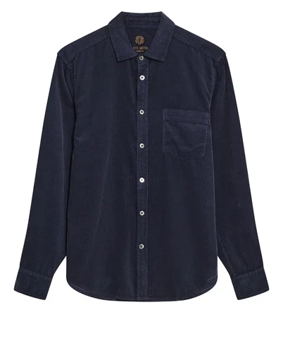 Mos Mosh Gallery - MMGAlden Corduroy Skjorte - Navy